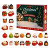 Weiche Silikonspielzeuge Weihnachten Quetsch-Adventskalender 2026, 24 Tage Knödel Fidget Countdown Nikolausgeschenke für Kinder Kalender, Sensorischer Stress