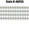 6-48PC High-End Metal Napkin Rings Diamond Pattern Leaf Motif Decorative Clips for Wedding Banquet Hotel Table Settings