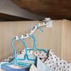 Adjustable Wall Mount Clothes Hanger Iron Clothes Storage Hangers Closet Organizer  Dormitory