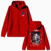 Ado World Tour Felpa con Cappuccio con Cerniera Uomo Donna Moda Stile Giapponese Giacca con Cerniera Unisex Casual Vintage Felpa con Cerniera