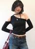 Aejeuon Muse Cut-Out Tee / Black