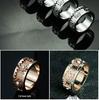 Rotating Diamond-Studded Star Gear Ring for Men and Women - Couple's Full Diamond Pinky Ring