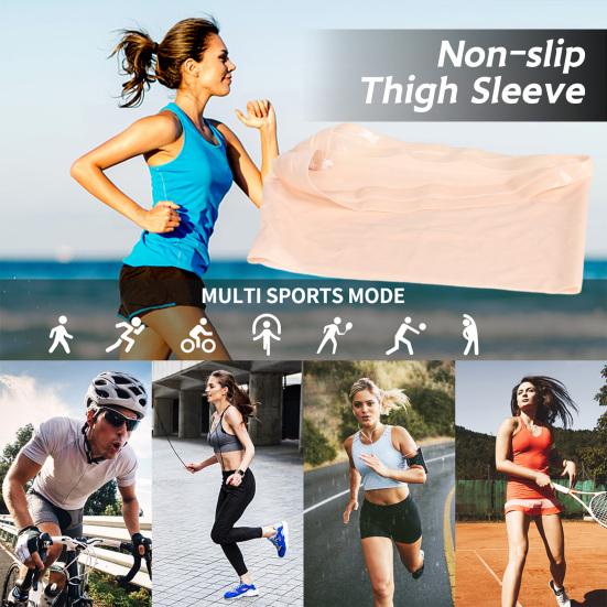 Stehenní kompresní návleky pro muže ženy Hamstring Quad Wrap pro natažený tříselný sval podvrtnutí Čtyřhlavý sval zánět šlachy Cvičení Ischias Bolest Sport