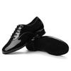 Herren Jungen Atmungsaktive Gesellschaftstanzschuhe Latein Jazz Tango Walzer Schwarze Lederschuhe