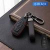 Leather Key Case for Ford Mondeo Taurus Mustang Explorer Edge Focus Mk3 Fiesta Mk7 Mondeo Mk4 Galaxy Key Cover Remote Shell