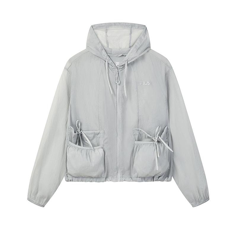 

FILA Original Trendy Versatile Casual Sports Jacket Women jackets Blue-Mist-Gray F11W629702FGY M