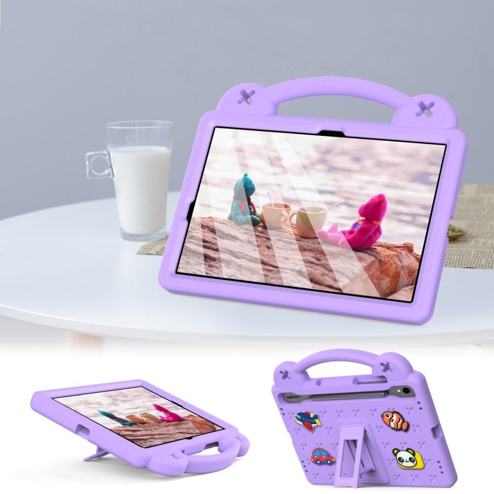 Hülle für Samsung Galaxy Tab S7/S8/S9, Niedliche Muster, mit Ständer, Lila