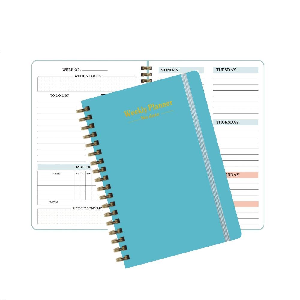 Planner Reminder Weekly Schedule Book A5 Coil Notebook High Quality Weekly Planner School