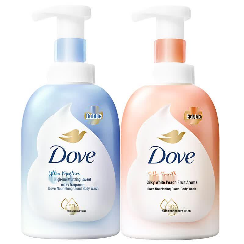 Dove Увлажняющая пена для ванны Дуэт