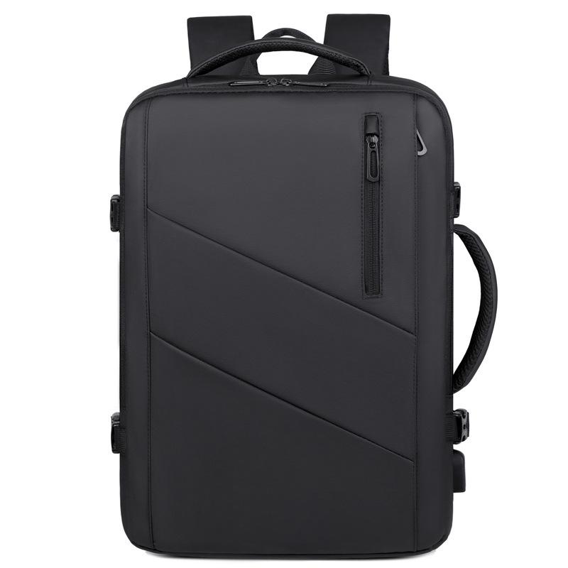 Men's Expandable Business Casual Backpack - Multifunctional, Large Capacity for Commute and Travel