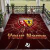 Custom Text Printed Rug Racing Club De Lens Non Slip Floor Carpet For Home Room Decor