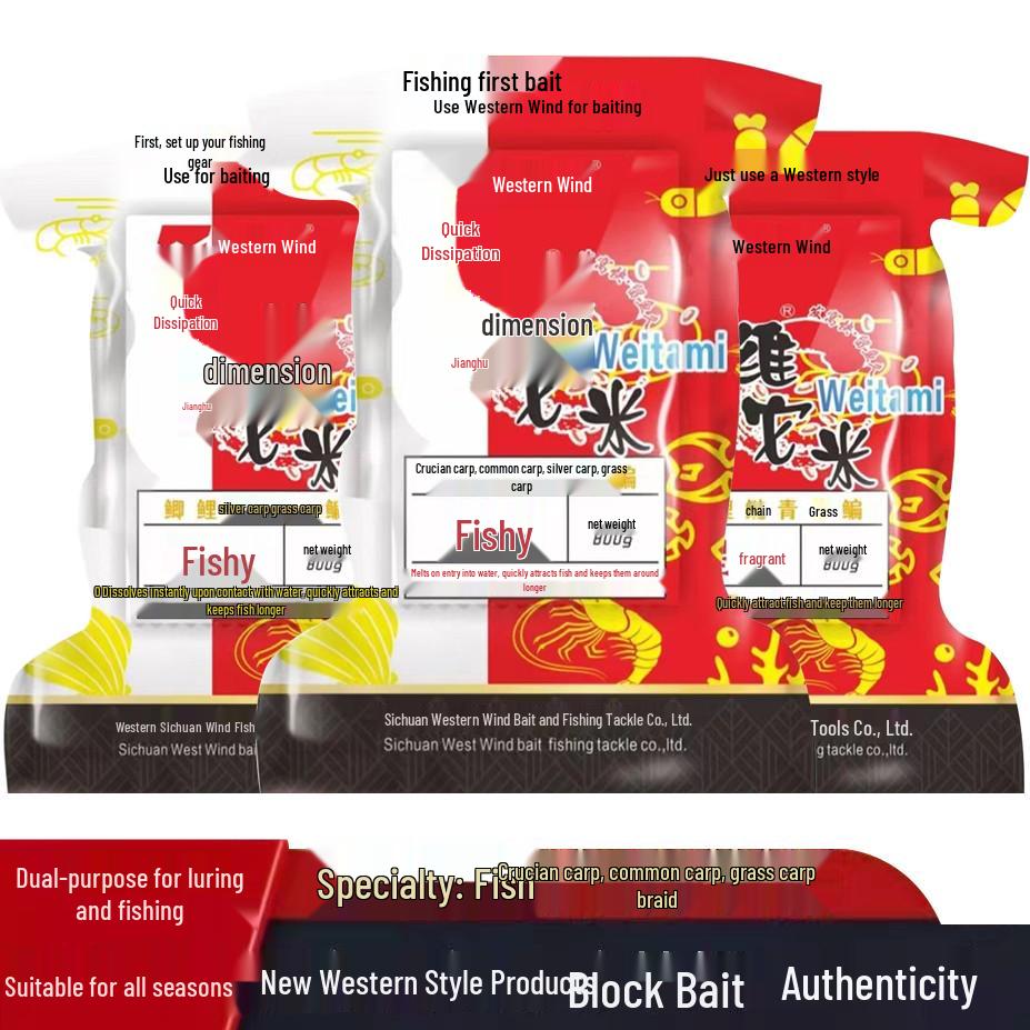 Enhanced Fast-Dissolving Vita Rice Fishing Bait Cubes for Wild Carp & Bream