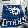 Tennessee Titans Print Flannel Blanket, High quality Comfortable for All Seasons, Home Decor, Warmth and Comfort, Perfect for Christmas Gifts