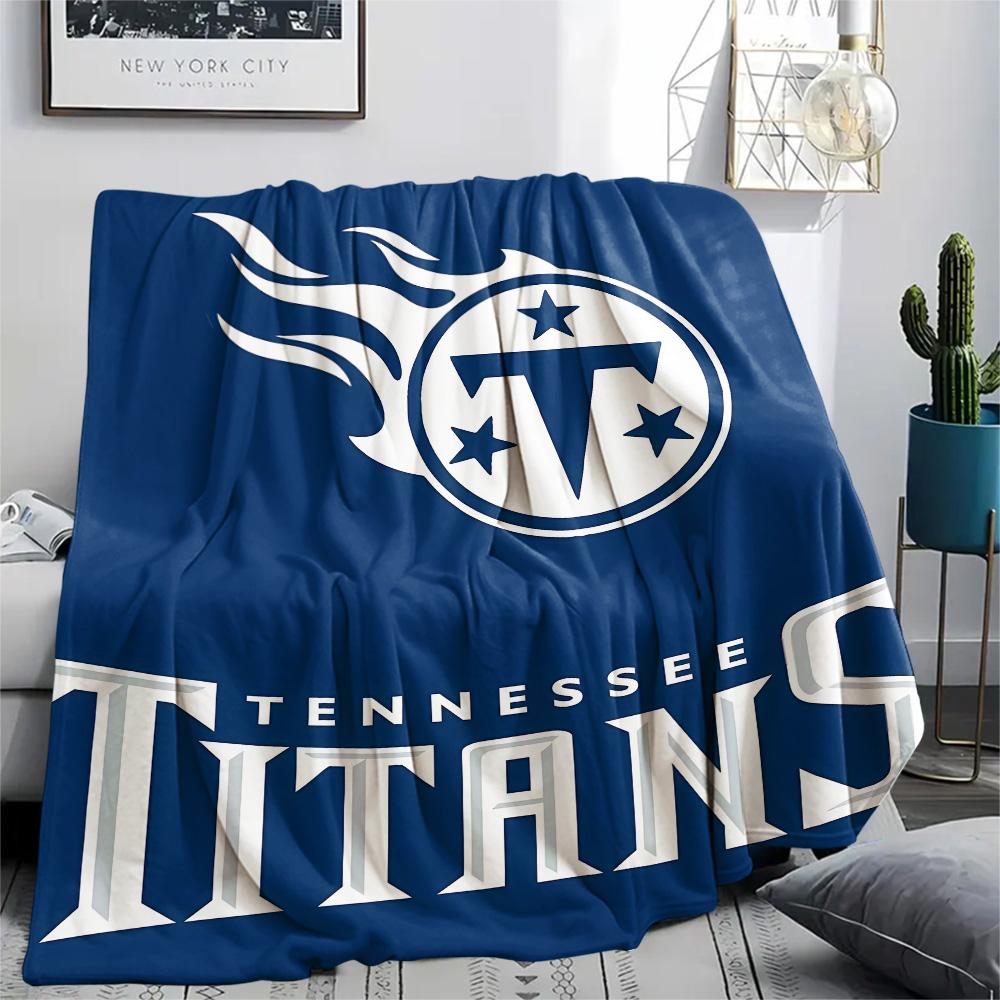 Tennessee Titans Print Flannel Blanket, High quality Comfortable for All Seasons, Home Decor, Warmth and Comfort, Perfect for Christmas Gifts