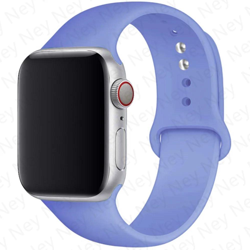 Silikonový řemínek pro Apple Watch 44mm 40mm 49mm 45mm 41mm 38mm 42mm Correa Belt Bracelet pro Apple Watch Series 9 8 7 6 5 3 SE Ultra 2