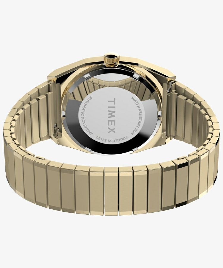 TIMEX TW2Y07200 E-Line Automatic Watch Gold Stainless Steel Japan Authentic