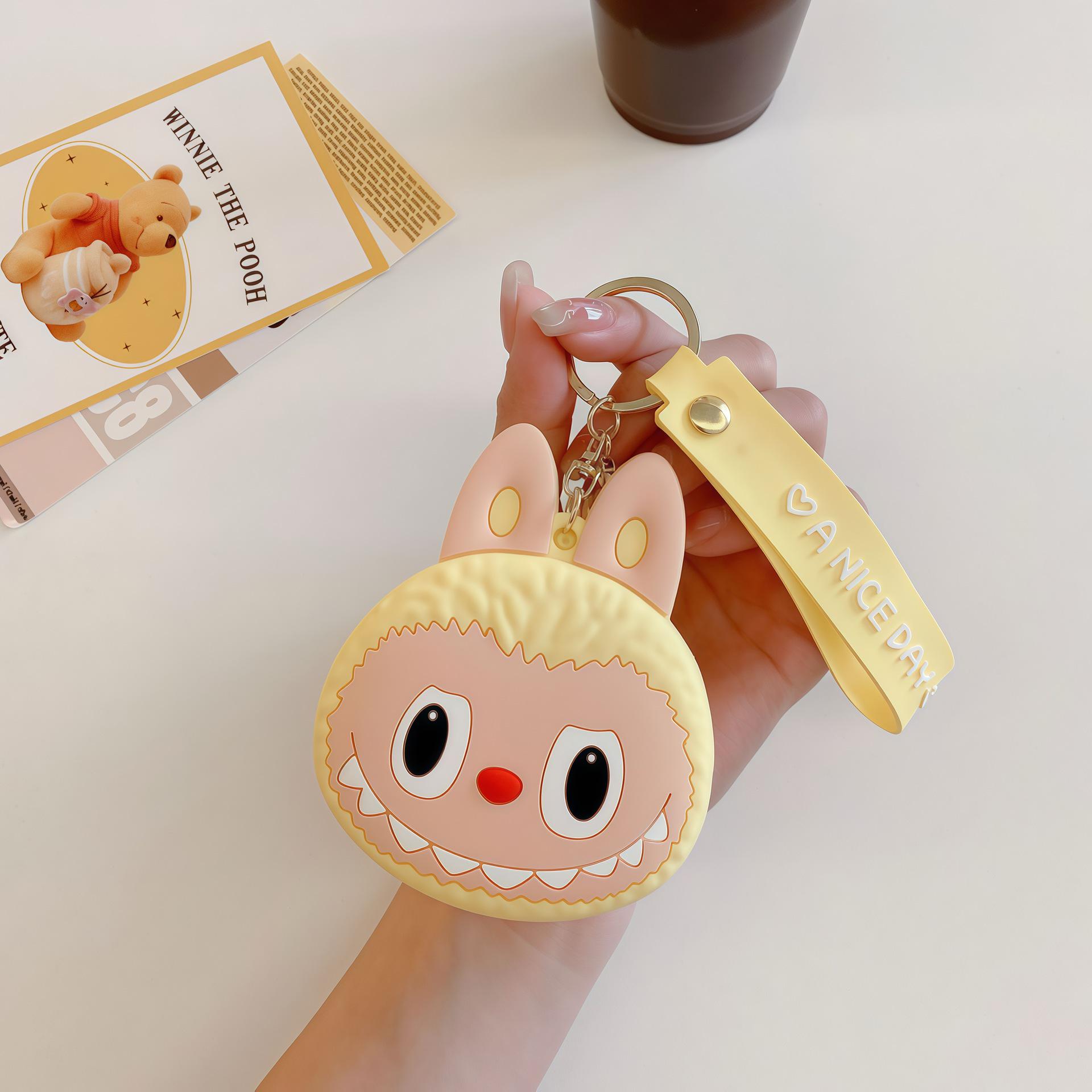 

Cartoon Labubu Silicone Coin Purse - Cute Pendant and Children s Storage Bag, Card Holder