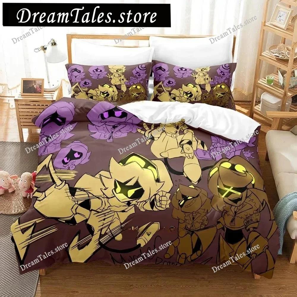 Fashion 3D Printing Anime Murder Drones Bedding Set Cartoon Set Adult Boys Bedroom Duvet Cover Sets Home Textiles Luxury Gift029