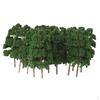 20Pcs Model Abies Holophylla Tress Train Railroad Scenery 1:150 Dark Green