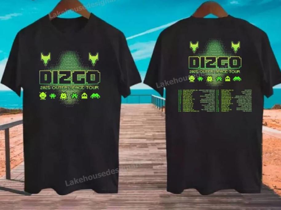

the Dizgo 2025 Outer Space Tour Tshirt size S5XL Unisex T-Shirt L