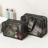 Portable Large Capacity Waterproof Storage Toiletry Collapsible Mesh Shower Storage Bag For Travel Multifunctional Shower Bag