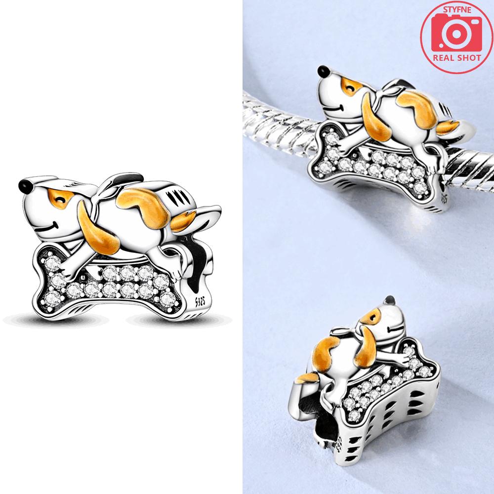 Original Love Purple Heart Cat Life Tree Bow Tie Pendantcopper Pink Animal Bead Fit Bracelet Women Accessory Gift Jewelry