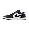 Air Jordan 1 Slip Resistant Abrasion Resistant Low Top Vintage Basketball Shoes Unisex Black White HF3148-106(Team448-)