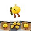 Cute Fruit Lemon Plush Keychain With Pp Cotton Filling For Bags And Gifts
