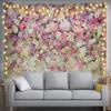 Aesthetic Leopard Print Peony Tapestry, Pink Floral Animal Print Pattern Wall Hanging, Y2K Boho Tapestry For Bedroom Living Room