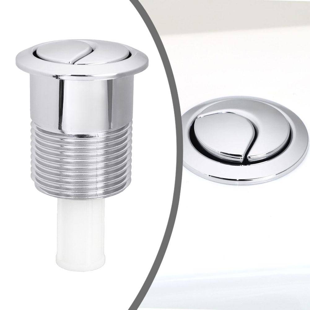 Toilet Button For Siamp For Skipper 45 Dual Flush Cistern Button For 34455009 Chrome Full/half Flush Home Toilet Flush Valve