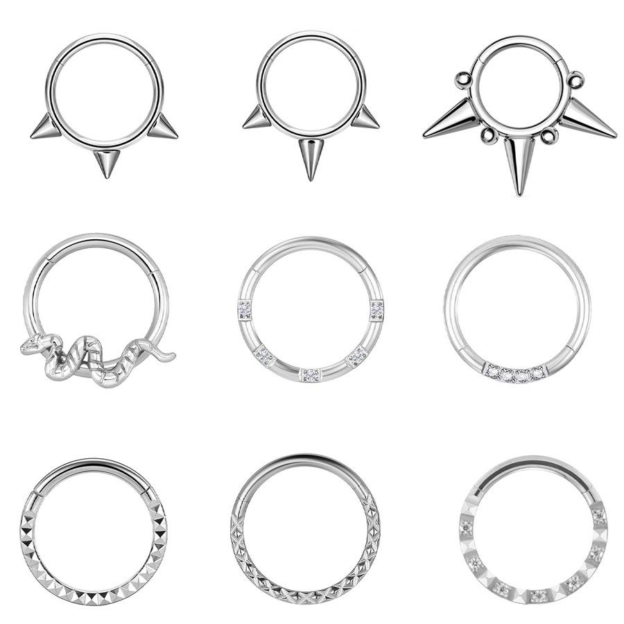 316L Nahtloser Offener Nasenring-Hoop - Europäischer & Amerikanischer Stil Körperpiercing Schmuck