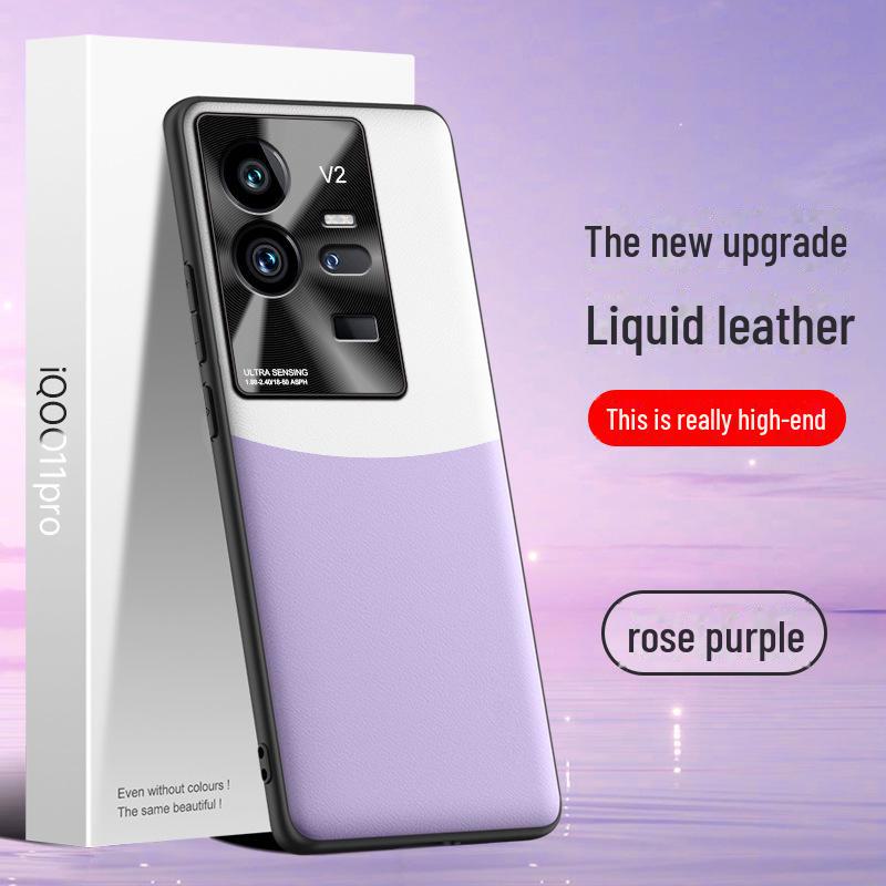 

Чехол из жидкой кожи iQOO11 Pro: Прочный, устойчивый к падениям и обрастанию защитный чехол iQOO11pro