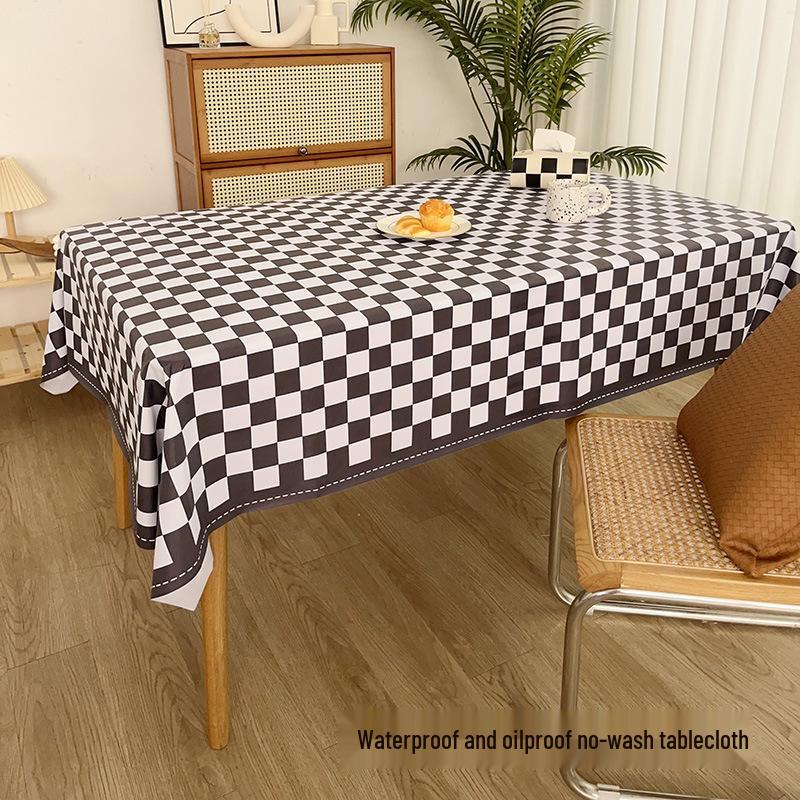 Retro Vodotěsný Olejivzdorný Žáruvzdorný Ubrus - Nežehlivá Obdélníková Látka na Stoly a Konferenční Stolky