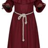 Wizard Sorcerer Costume Friar Medieval Hooded Robe Monk Renaissance Priest Cloak Halloween Cosplay for Adults