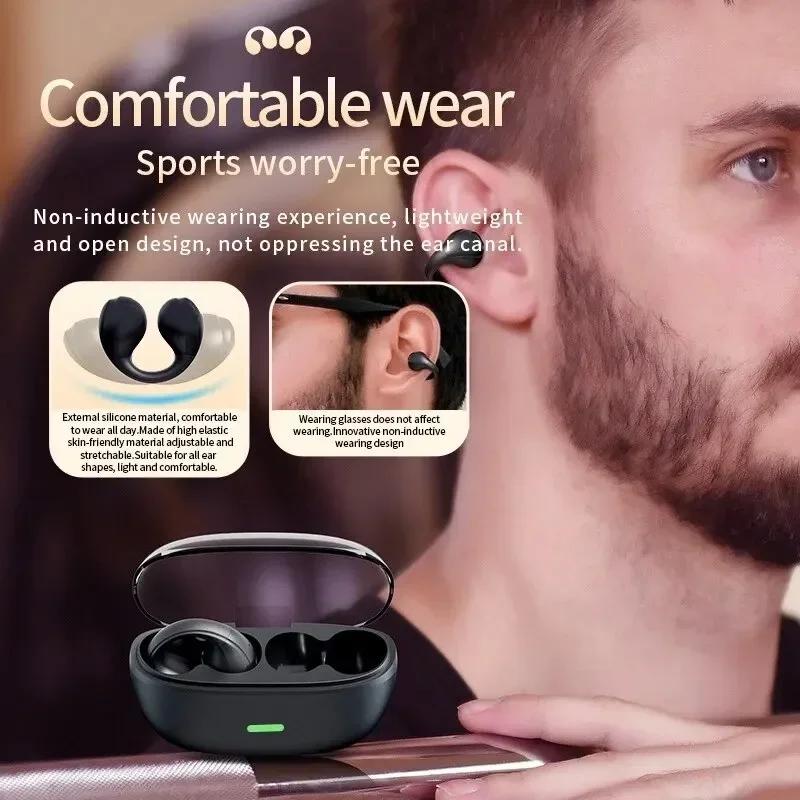 Xiaomi TWS Bluetooth Wireless Headphones Clip Ear Music Noise Canceling Headset HD Call Sports Gaming Earphones for All Smartphones