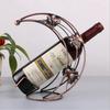 Europäisches Schmiedeeisen Halbmond-Weinregal-Ornament