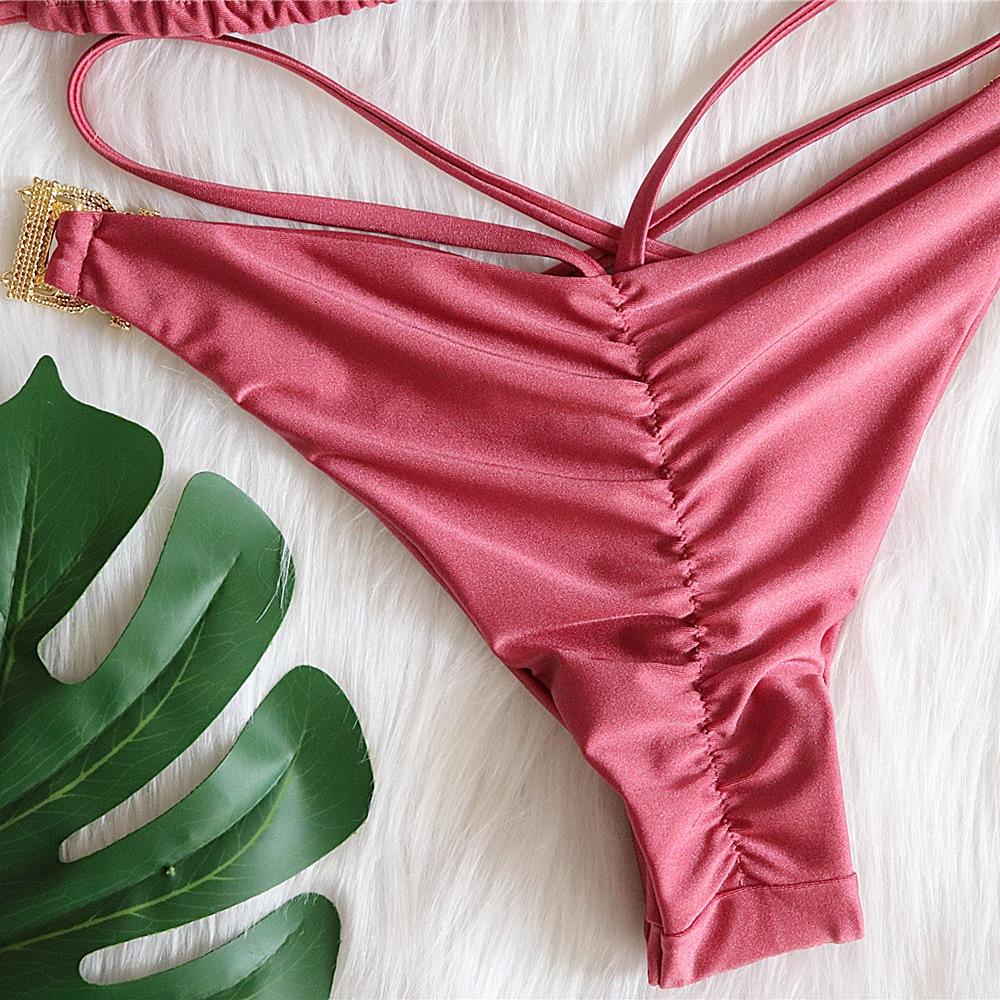 Bikini Sexy Crystal Diamond Swimwear Bandage Vintage Swimwear Women