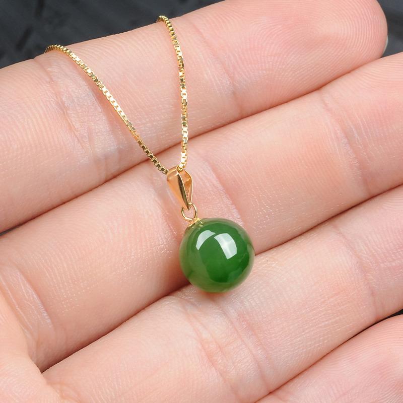 BELLA BOX Classic Round Pendant For Women Fine Wedding Engagement Fine Jewelry Gift