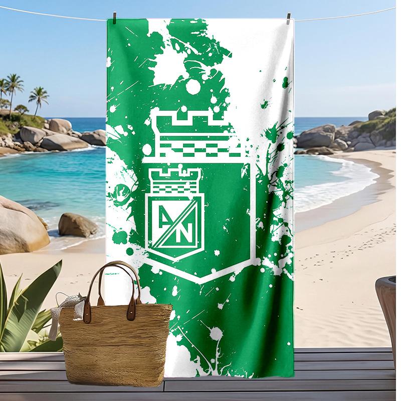 Atlético Nacional Printed Beach Towel Quick Dry Soft TowelPortable Large Rectangular Beach Blanket for Travel Swimming Pool