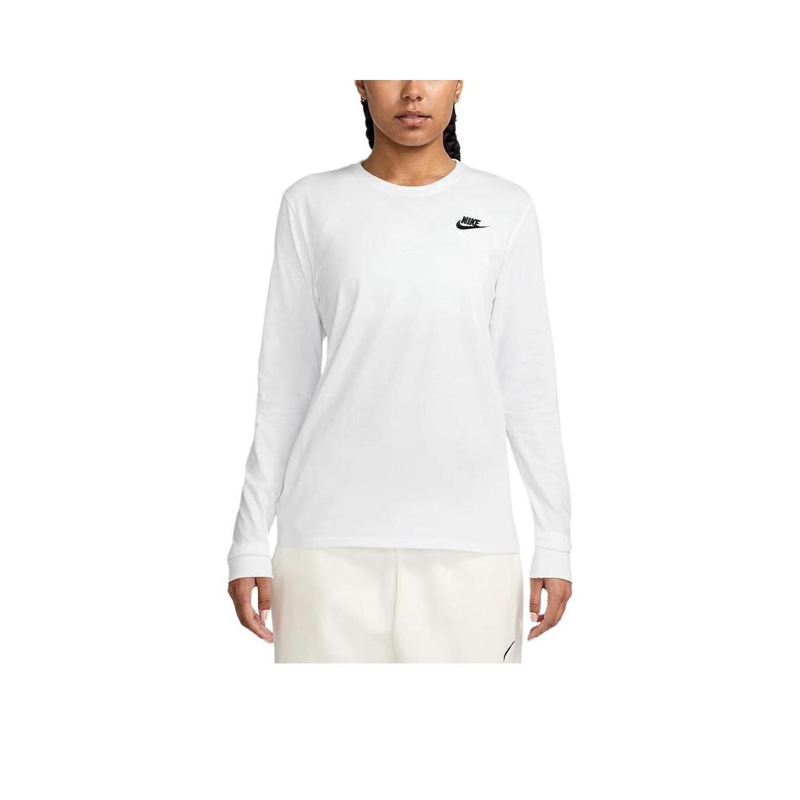 Nike Vienkrāsains Apaļkakla Logo Ar Garām