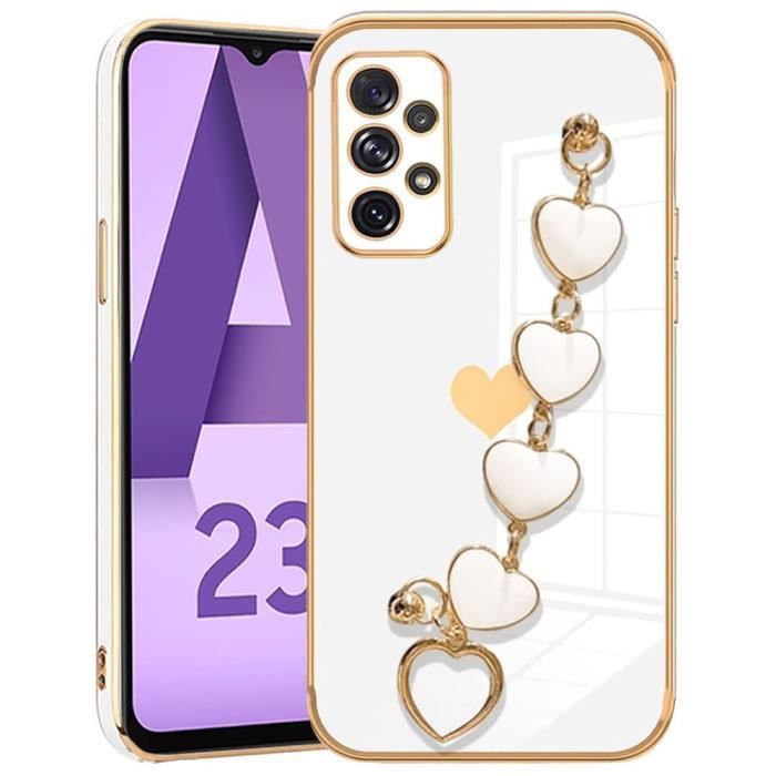 Coque de protection - Samsung - Galaxy A23 4G-5G - Silicone TPU - Motif Cœur - Souple