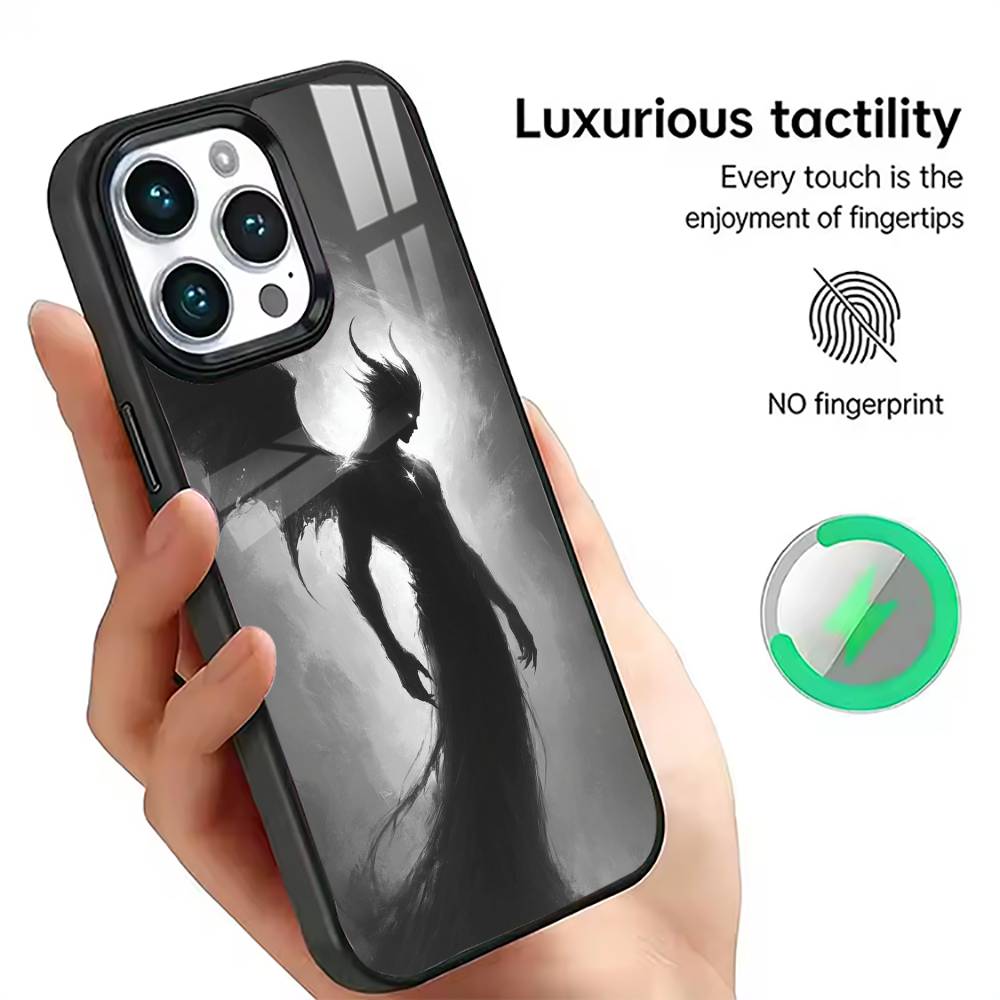 

Dark Angel Phone Case For iPhone17,16,15,14,13,12,11 Plus,Pro Magnetic with Magsafe Wireless Charging iPhone14Plus