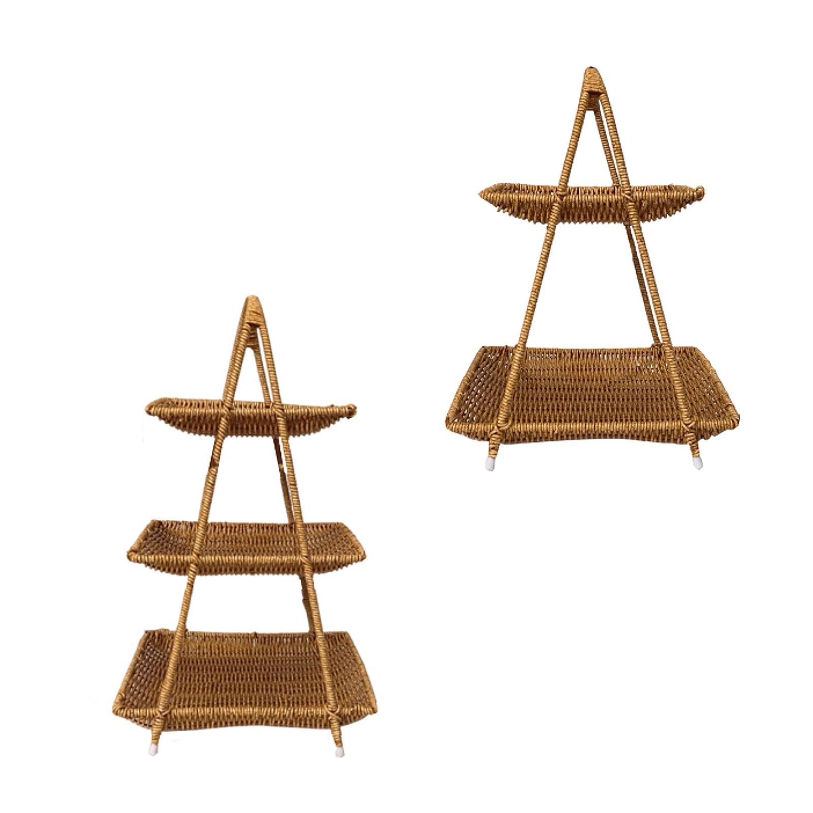 

Handwoven Fruit Basket Breakfast Basket Bread Baking Tray Cosmetics Storage 26x21x35cm
