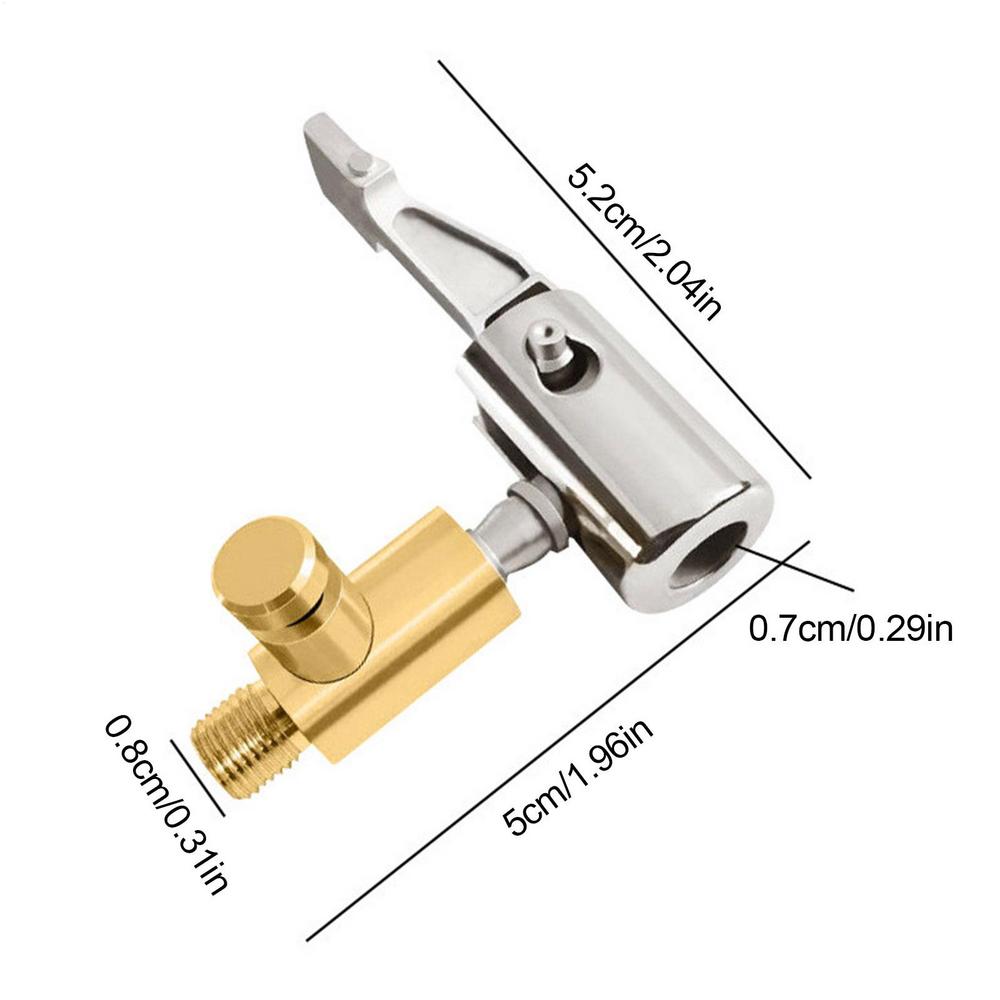 Car Tire Nozzle Portable Air Compressor Tire Inflator Attachment Durable Air Compressor Tire Inflator Attachment Air