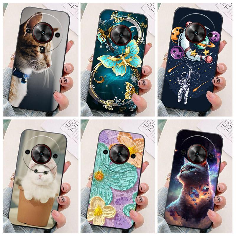 For ZTE Blade A75 5G Phone Case Astronaut Silicone Camera Protection Back Cover For ZTE BladeA75 5G Funda Colorful Coque A 75