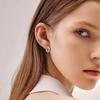 S925 Sterling Silver Daisy Flower Hoop Earrings for Women Girls Fine Jewelry Valentine's Day Gift