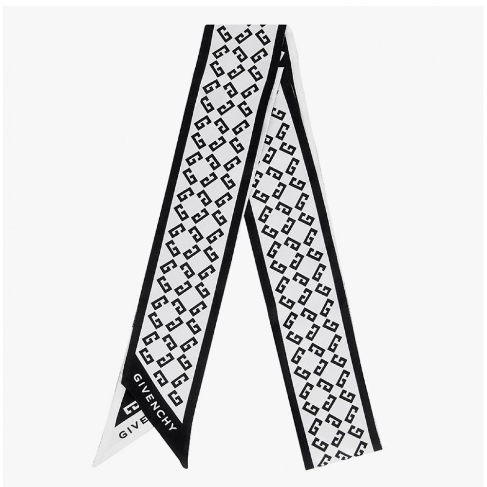 Givenchy Monogram Print Silk Scarf Bg00kfg002