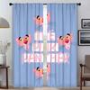 Modern Living Room Curtains Camera Pink Panther Shades Window Curtain Partition Halloween Decoration Home Interior Made Of Polyester Area Decor