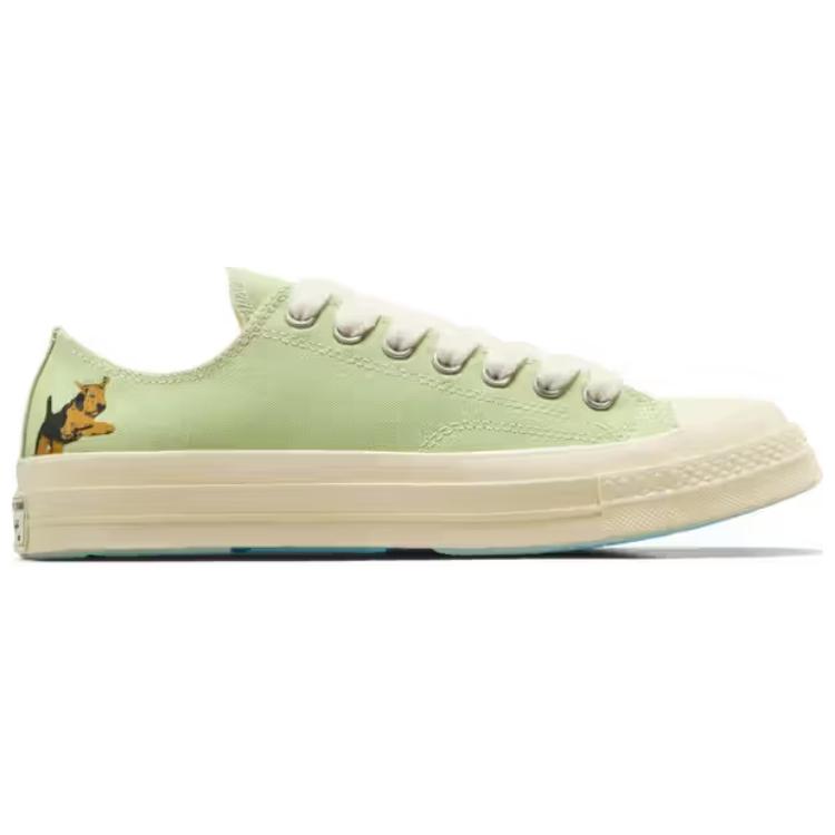 GOLF le FLEUR* x Converse Chuck 70 soft and comfortable non-slip and durable low-top skate shoes unisex in green