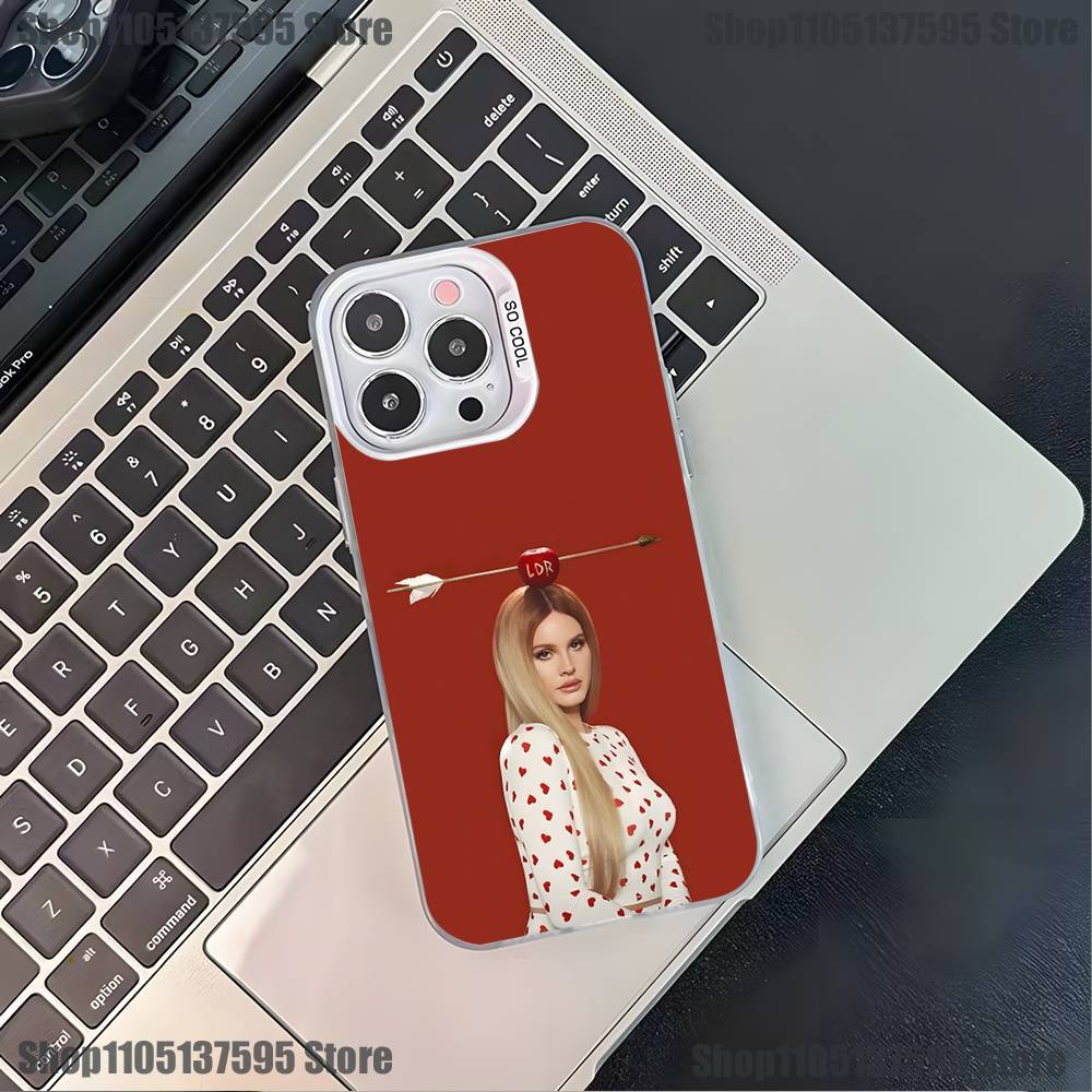 Singer L-Lana Del Rey Phone Case For iPhone 16,15,14,13,12,11,Pro,XS,Max,Plus,Mini,SE4,E White Matte Shockproof Cover